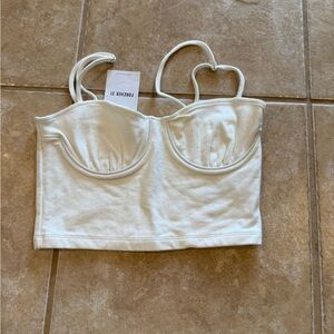 Buy 2 get 1 free clothing! Forever 21 White Top